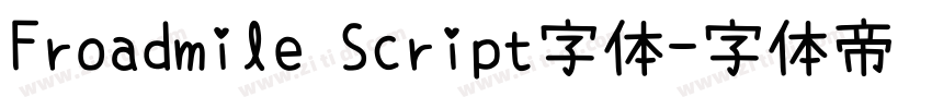 Froadmile Script字体字体转换